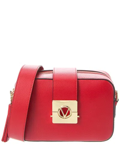 Valentino By Mario Valentino Babette Leather Crossbody In Red