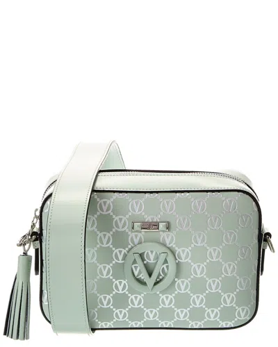 Valentino By Mario Valentino Babette Monogram Leather Crossbody In Green