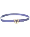 Valentino By Mario Valentino Baby Preciosa Leather Belt In Blue