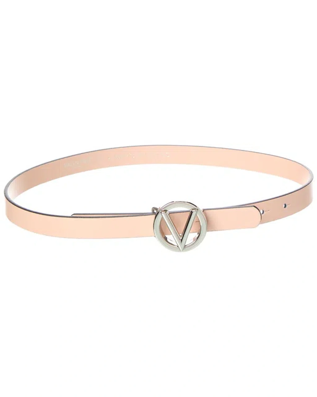 Valentino By Mario Valentino Baby Leather Belt In Pink  display picture 2