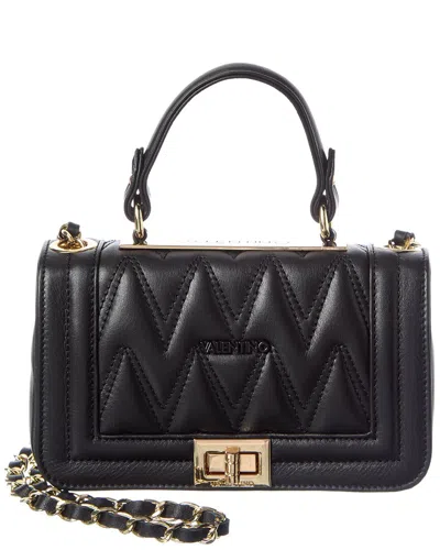 Valentino By Mario Valentino Beatriz Diamond Leather Shoulder Bag In Black