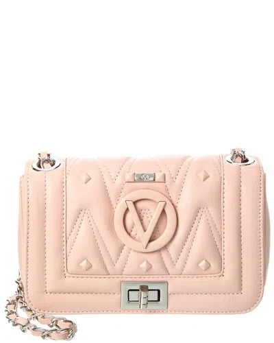 Valentino By Mario Valentino Beatriz Diamond Leather Shoulder Bag In Pink