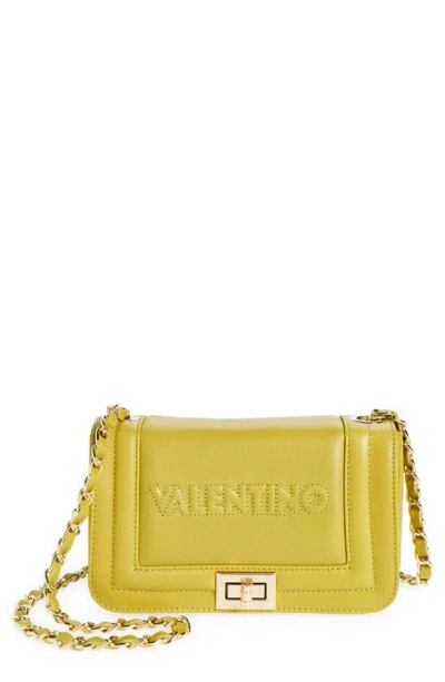 Valentino By Mario Valentino Beatriz Embossed Crossbody Bag In Yellow