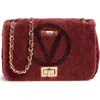 Valentino By Mario Valentino Beatriz Faux Fur Crossbody Bag In Burgundy