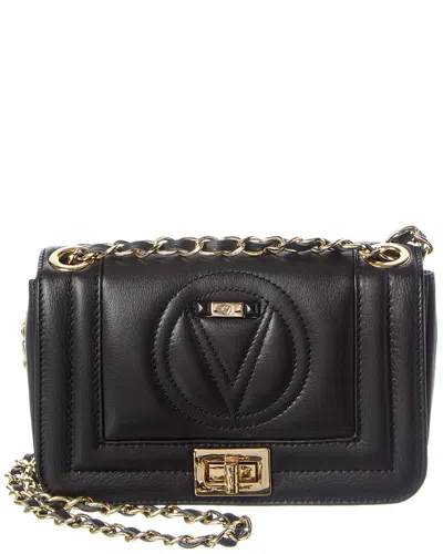 Valentino By Mario Valentino Beatriz Leather Shoulder Bag In Black