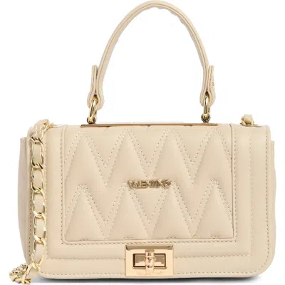Valentino By Mario Valentino Beatriz Quilted Leather Top Handle Bag In White