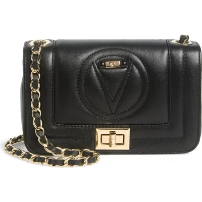 Valentino By Mario Valentino Beatriz Signature Leather Crossbody Bag In Black