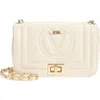 Valentino By Mario Valentino Beatriz Signature Leather Crossbody Bag In Milk