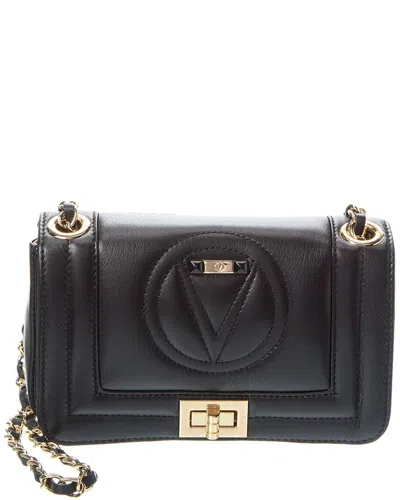 Valentino By Mario Valentino Beatriz Signature Leather Shoulder Bag In Black