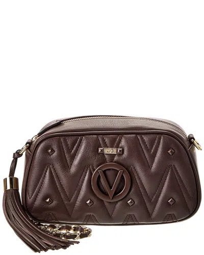 Valentino By Mario Valentino Bella Diamond Leather Crossbody In Brown