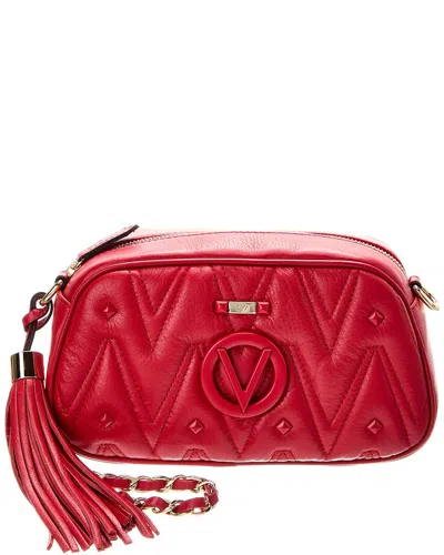 Valentino By Mario Valentino Bella Diamond Leather Crossbody In Red