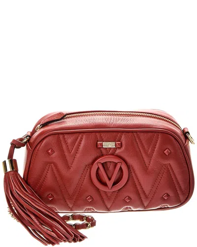 Valentino By Mario Valentino Bella Diamond Leather Crossbody In Red