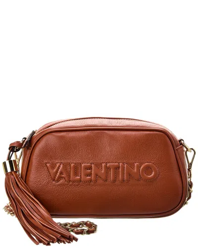 Valentino By Mario Valentino Bella Embossed Leather Crossbody In Brown