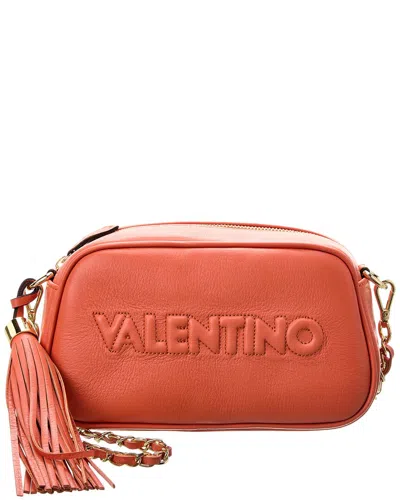 Valentino By Mario Valentino Bella Embossed Leather Crossbody In Orange