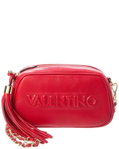 Valentino By Mario Valentino Bella Embossed Leather Crossbody In Red