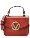 Valentino By Mario Valentino Bibi Retro Leather Shoulder Bag In Red