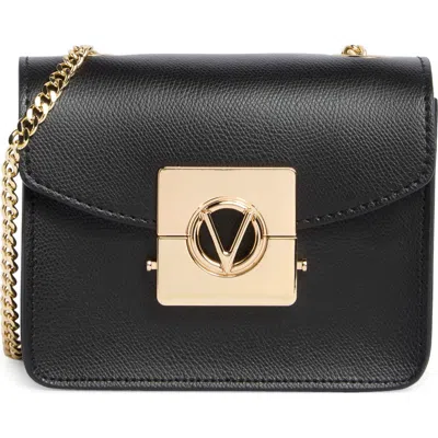 Valentino By Mario Valentino Bijou Bonbonniere Leather Crossbody Bag In Black