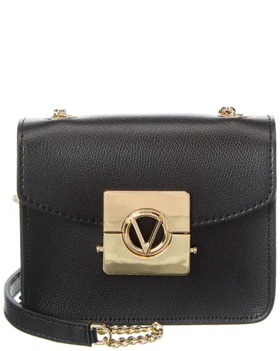 Valentino By Mario Valentino Bijou Bonbonniere Leather Crossbody In Black