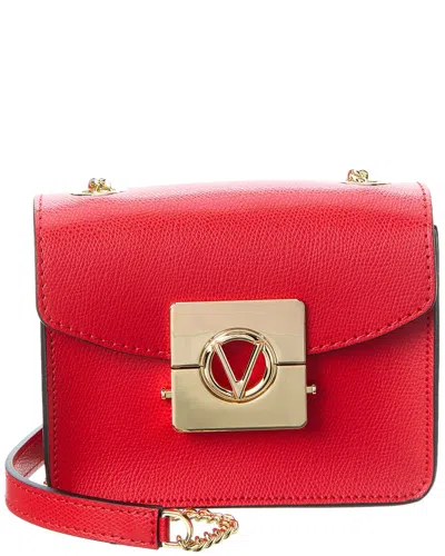Valentino By Mario Valentino Bijou Bonbonniere Leather Crossbody In Red