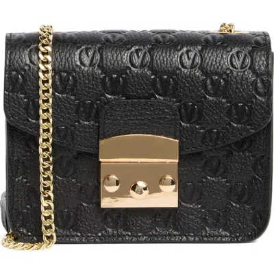 Valentino By Mario Valentino Bijou Dollaro Monogram Crossbody Bag In Black
