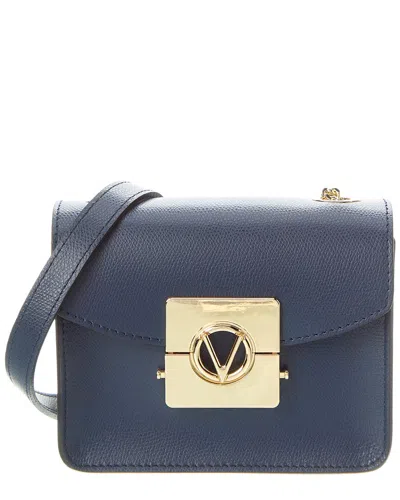 Valentino By Mario Valentino Bijou Leather Crossbody In Blue