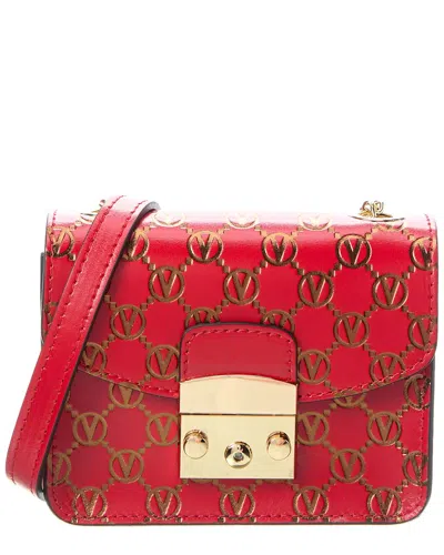 Valentino By Mario Valentino Bijou Monogram Leather Crossbody