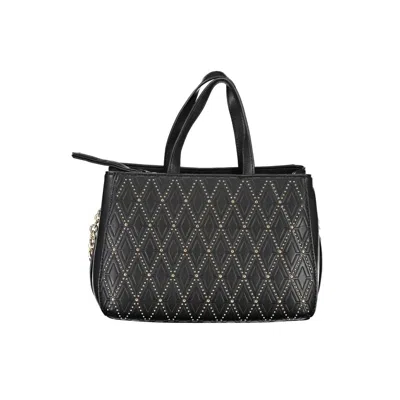 Valentino By Mario Valentino Diamond-quilted Stud-embellished Tote Bag In Black