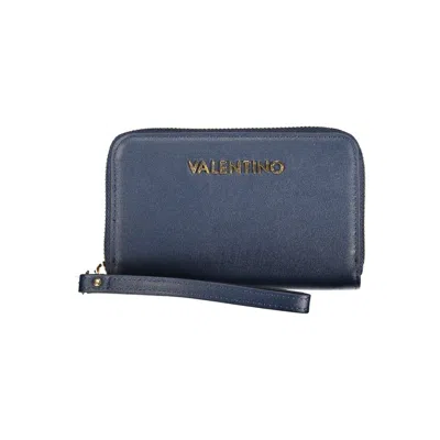 Valentino By Mario Valentino Blu Polyurethane Women Wallet In Blue