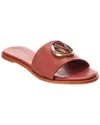 Valentino By Mario Valentino Bugola Leather Sandal In Red