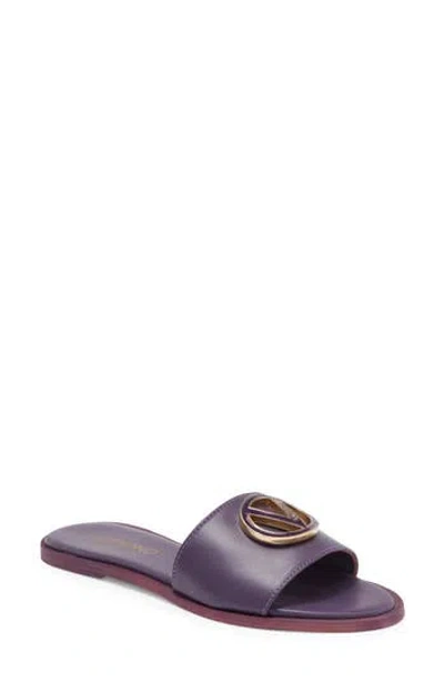 Valentino By Mario Valentino Bugola Slide Sandal In Purple