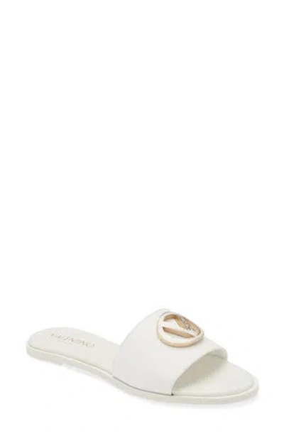 Valentino By Mario Valentino Bugola Slide Sandal In White
