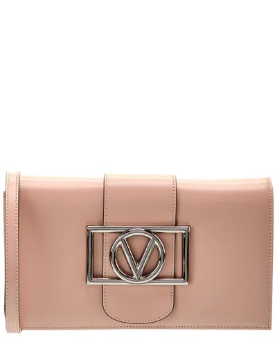 Valentino By Mario Valentino Cady Super V Leather Shoulder Bag In Pink