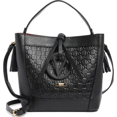 Valentino By Mario Valentino Callie Medallion Shoulder Bag In Black