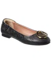 Valentino By Mario Valentino Calliope Leather Flat In Black