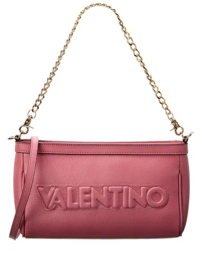 Valentino By Mario Valentino Celia Embossed Leather Shoulder Bag In Pink