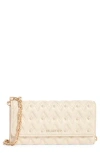 Valentino By Mario Valentino Cesare Sauvage Quilted Leather Wallet On A Chain