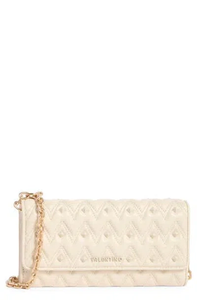 Valentino By Mario Valentino Cesare Sauvage Quilted Leather Wallet On A Chain