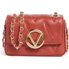 Valentino By Mario Valentino Chu Chu Diamond Quilt Crossbody Bag In Brown