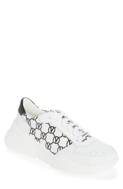 Valentino By Mario Valentino Claus Sneaker In White Black