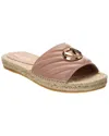 Valentino By Mario Valentino Clavel Leather Espadrille Sandal In Pink