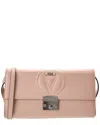 Valentino By Mario Valentino Cocotte Signature Leather Shoulder Bag In Pink