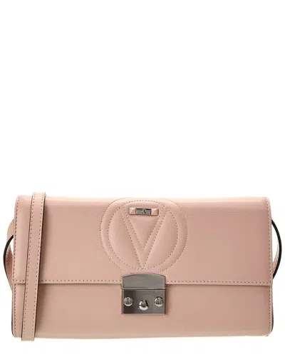 Valentino By Mario Valentino Cocotte Signature Leather Shoulder Bag In Pink