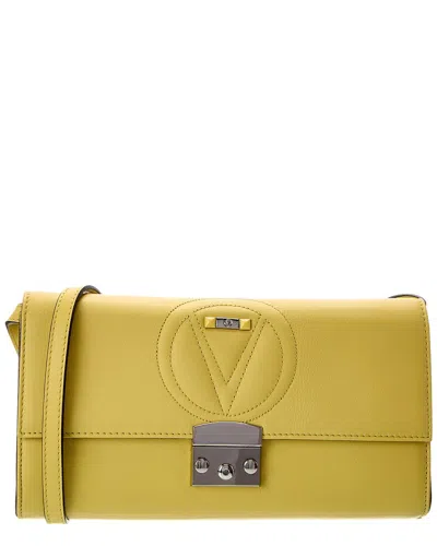 Valentino By Mario Valentino Cocotte Signature Leather Shoulder Bag In Yellow