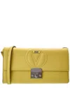 Valentino By Mario Valentino Cocotte Signature Leather Shoulder Bag In Yellow