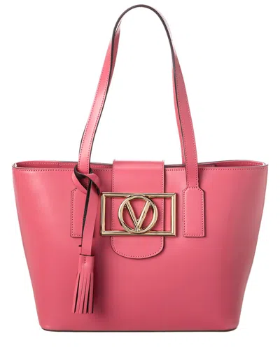 Valentino By Mario Valentino Delphine Leather Tote In Pink