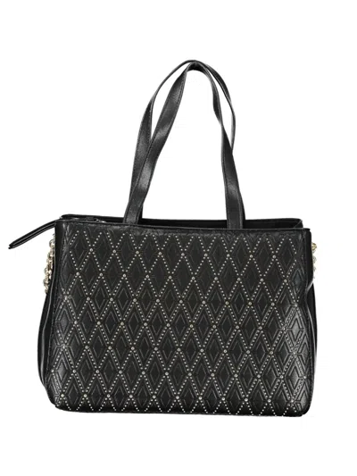 Valentino By Mario Valentino Diamond-pattern Studded Tote Bag In Black