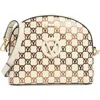 Valentino By Mario Valentino Diana Monogram Leather Crossbody Bag In White