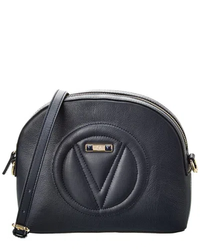 Valentino By Mario Valentino Diana Signature Leather Crossbody In Blue