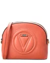 Valentino By Mario Valentino Diana Signature Leather Crossbody In Orange