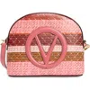 Valentino By Mario Valentino Diana Tresse Crossbody Bag In Pink